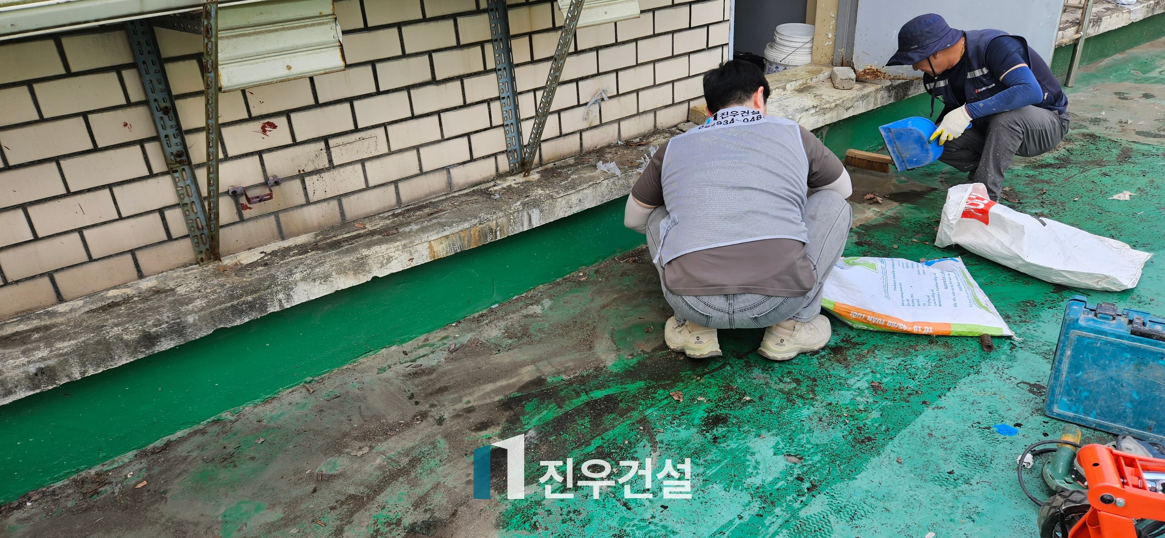 중계동 중계주공8단지 상가건물 옥상 방수 공사 시공사례 1번째 이미지