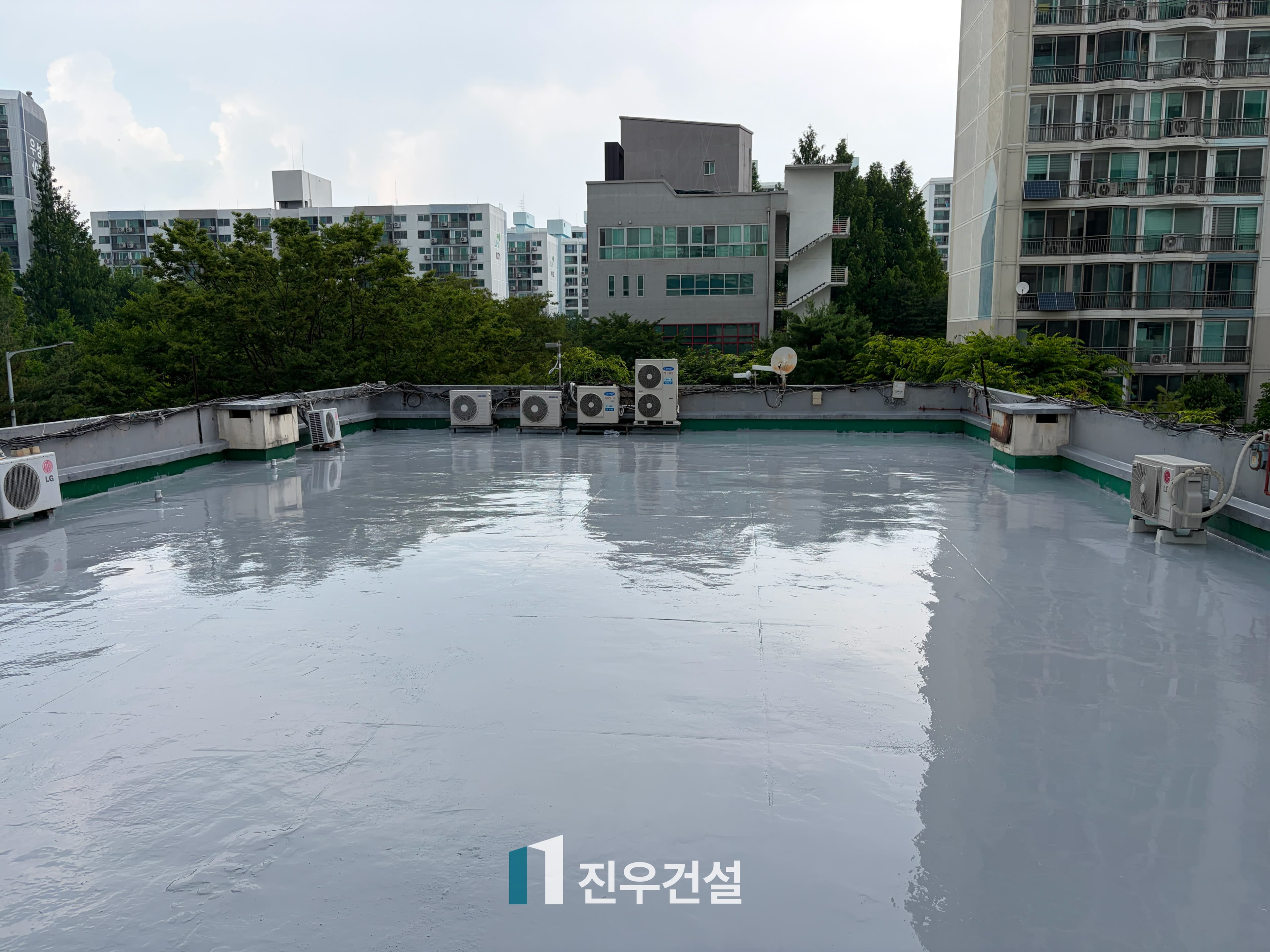 중계동 중계주공8단지 상가건물 옥상 방수 공사 시공사례 11번째 이미지