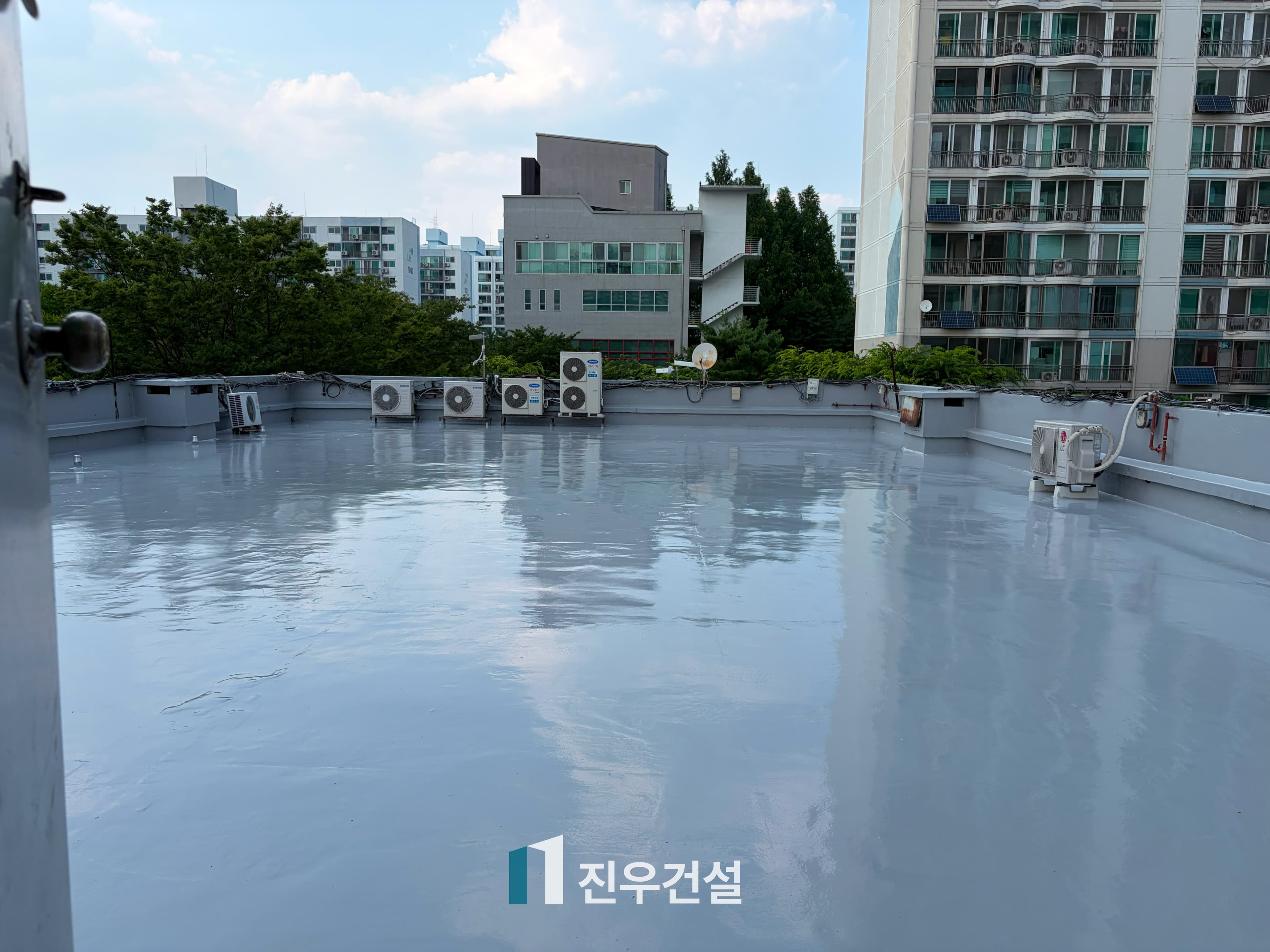 중계동 중계주공8단지 상가건물 옥상 방수 공사 시공사례 12번째 이미지