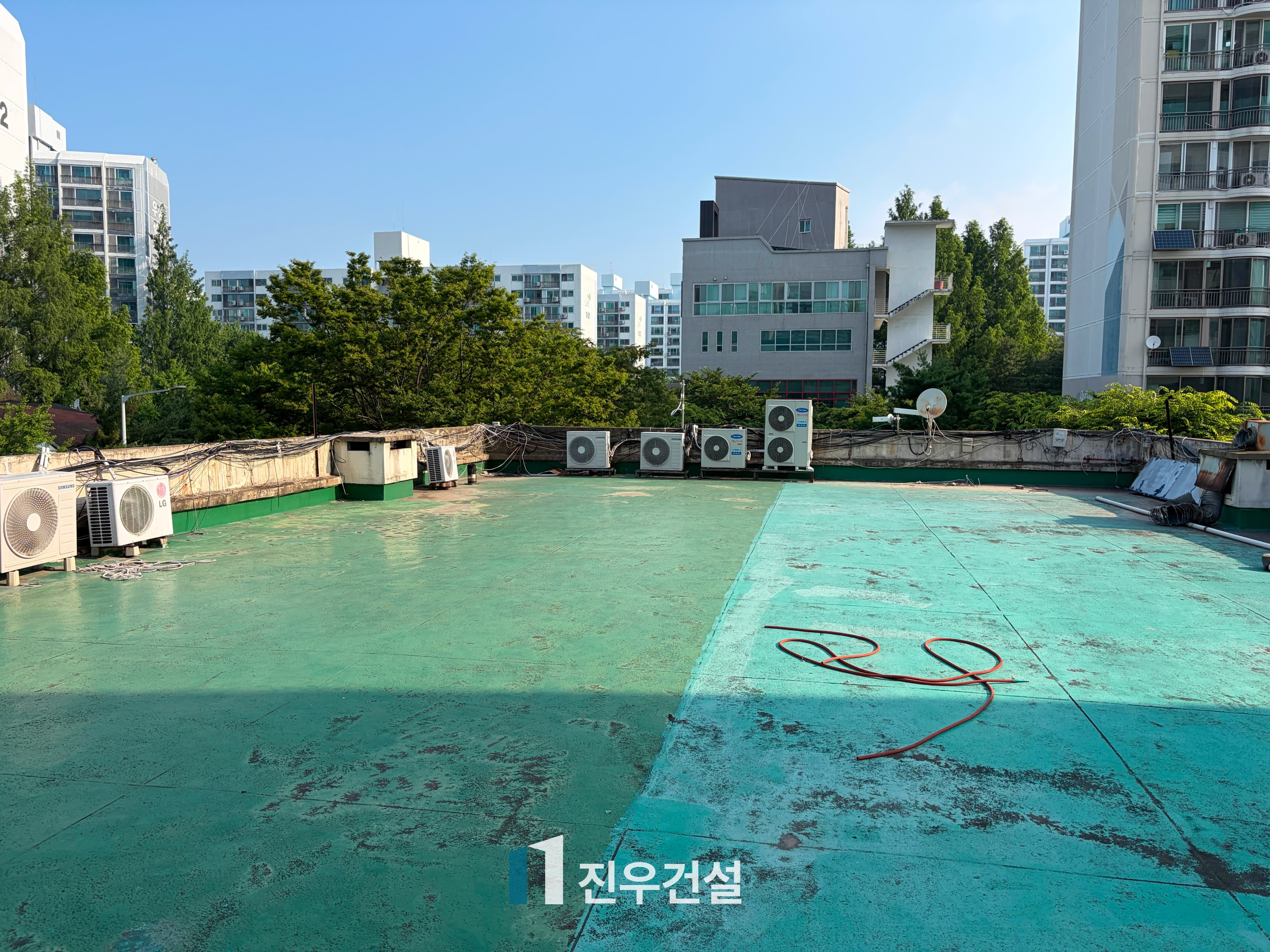 중계동 중계주공8단지 상가건물 옥상 방수 공사 시공사례 3번째 이미지