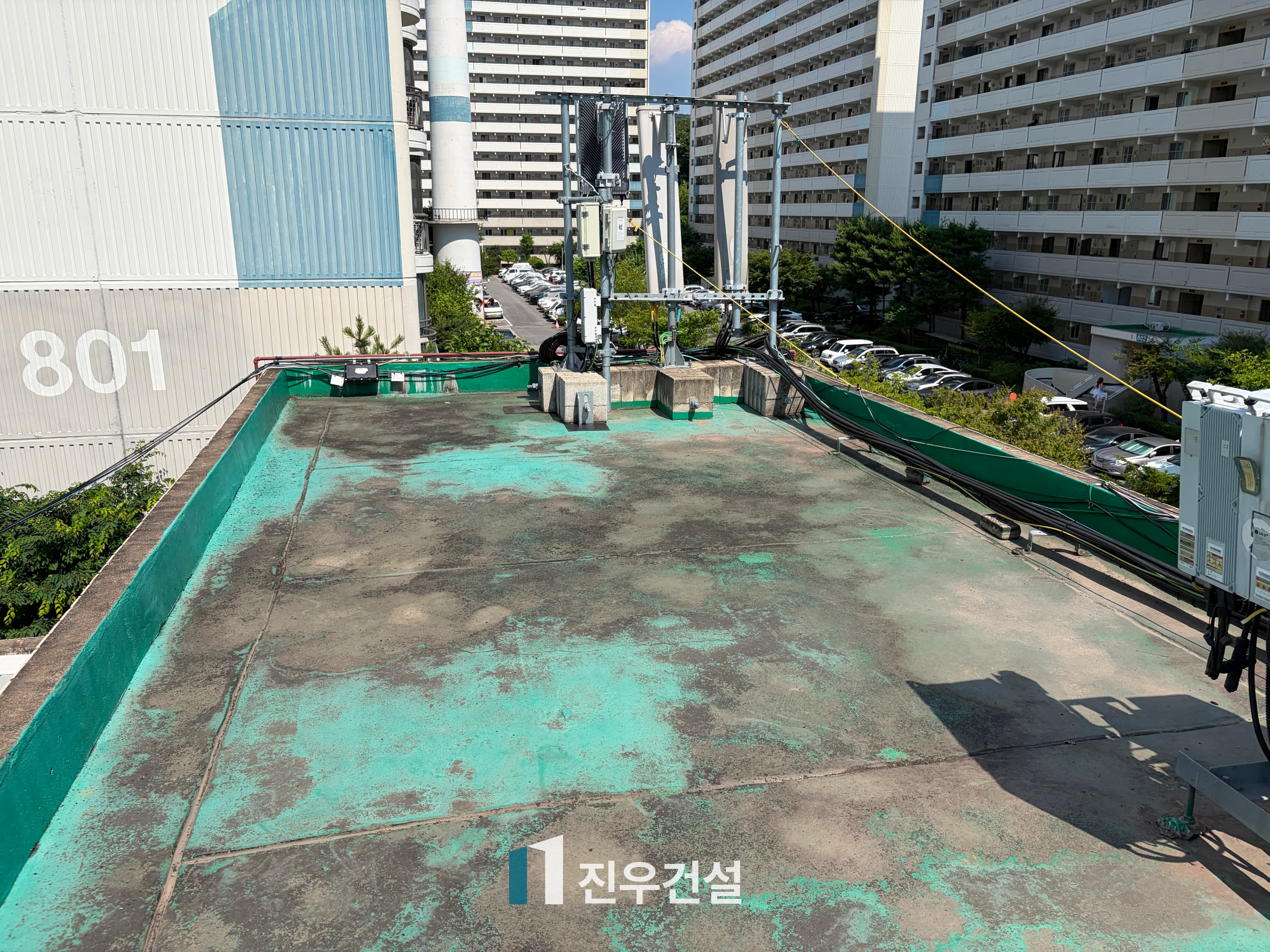 중계동 중계주공8단지 상가건물 옥상 방수 공사 시공사례 4번째 이미지