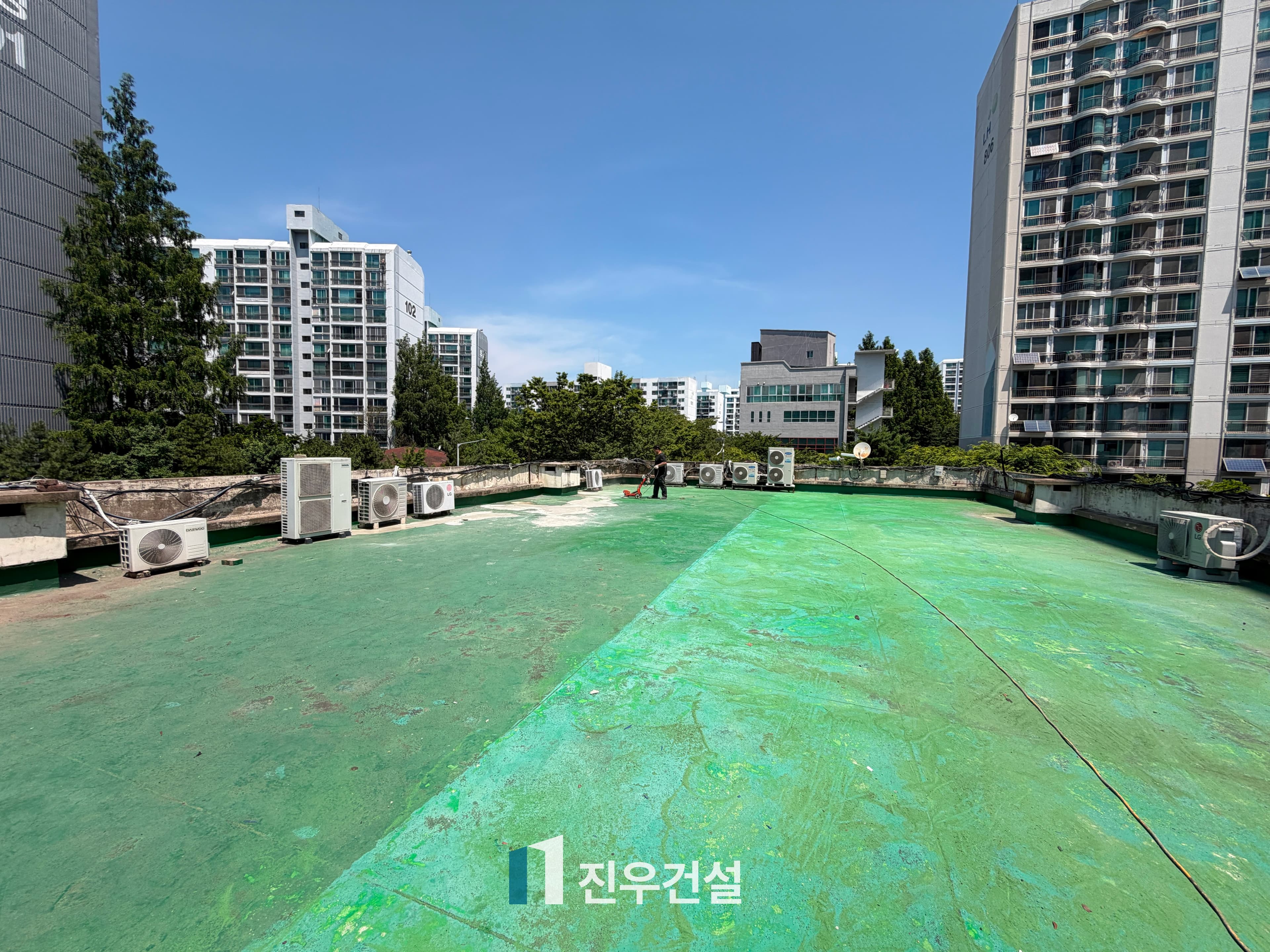 중계동 중계주공8단지 상가건물 옥상 방수 공사 시공사례 7번째 이미지